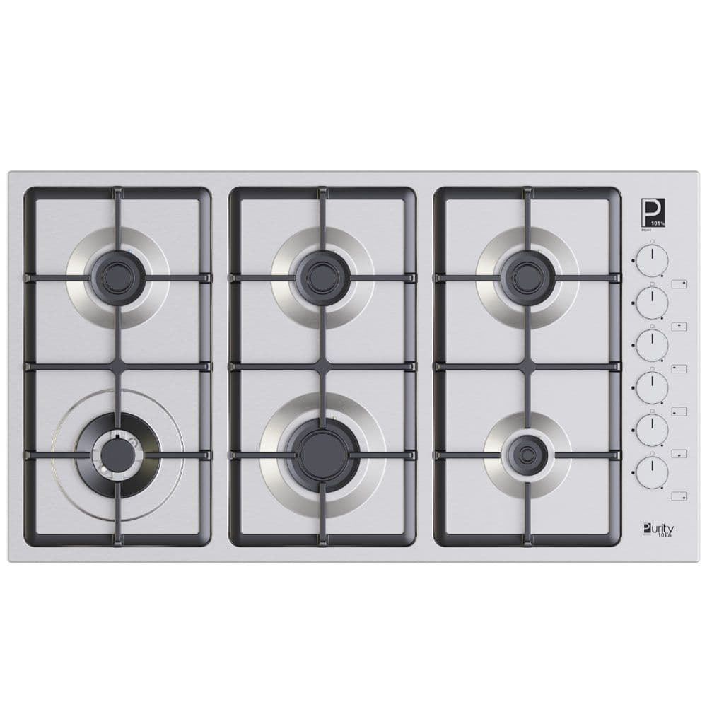 Purity Built-in Gas Hob 90cm - 6 Burners - Inox - HPT903S