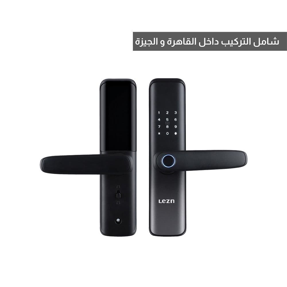 Lzen Smart Door Lock With Fingerprint - Black - D01