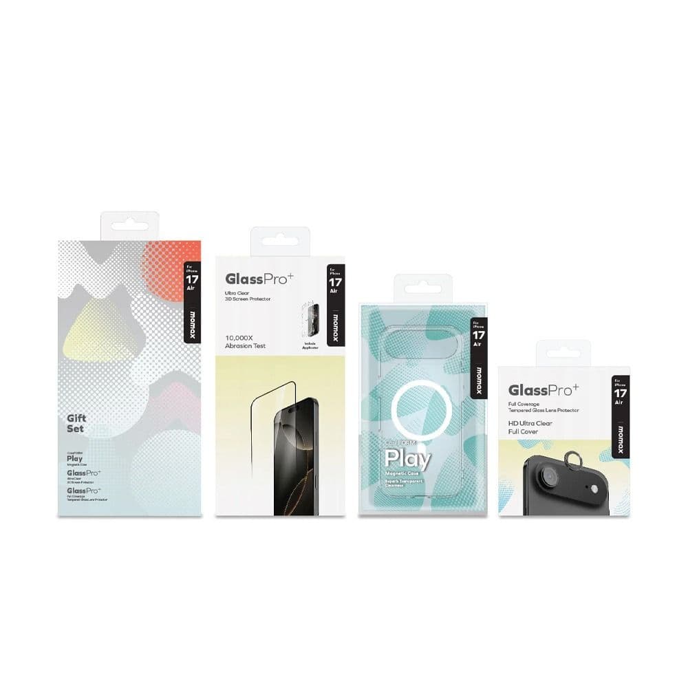 Momax iPhone 17 Air Protection Bundle Set ( Case + Screen + Lens ) - Clear