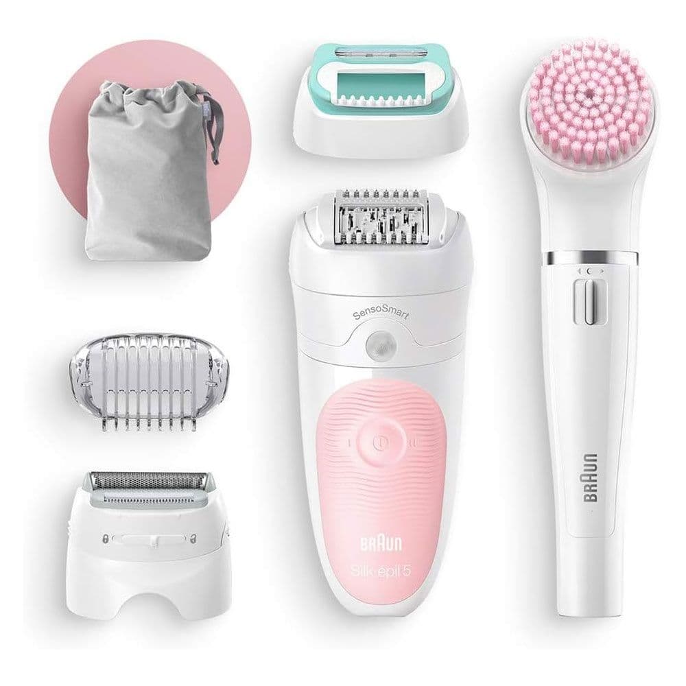 Braun Silk-épil Beauty Set 5 5/875 BS Wet & Dry Epilator With 3 Extras Incl. Braun FaceSpa