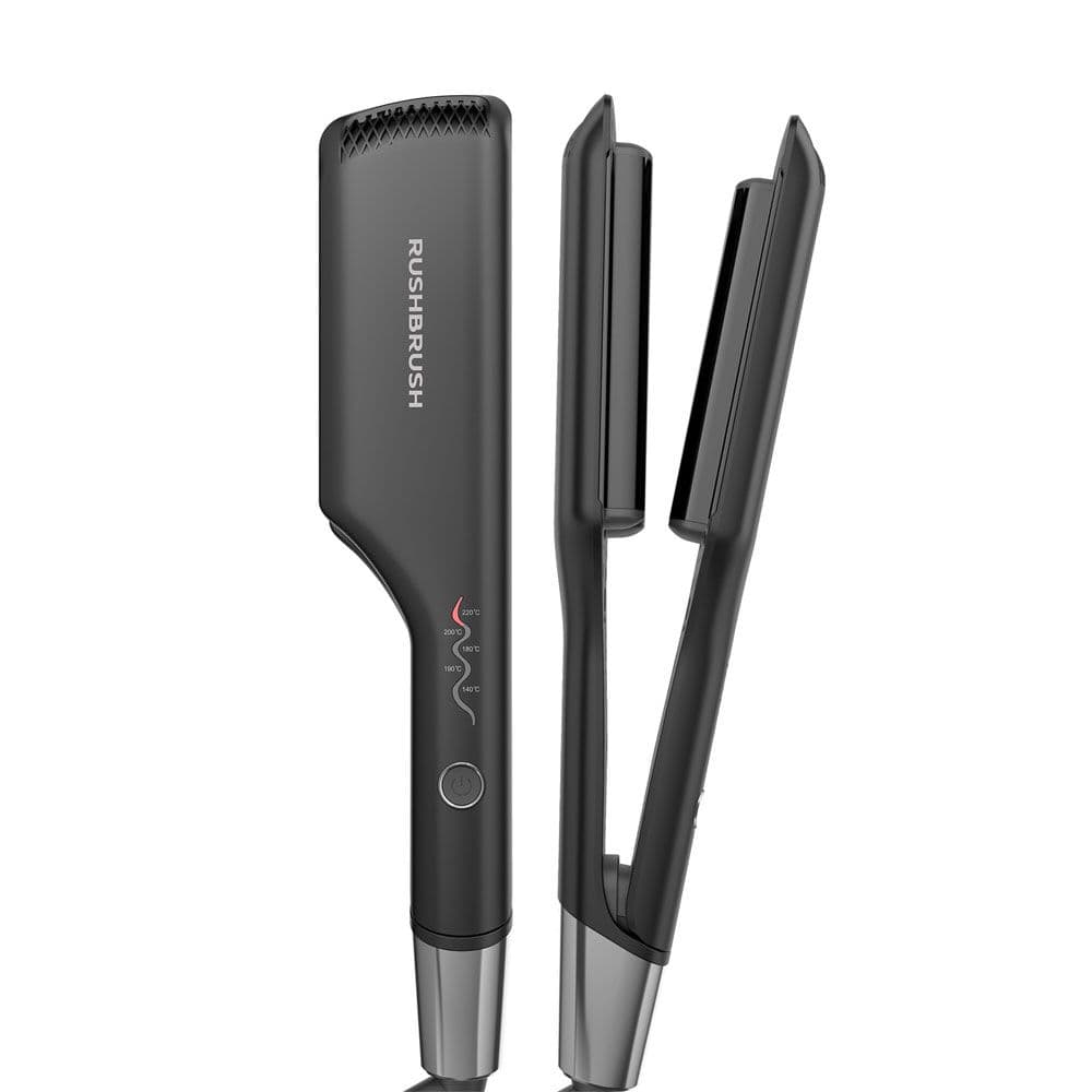 Rush Brush M1 Hair Curling Iron - Ceramic Plates -Temperature 220° C - Black - 9914