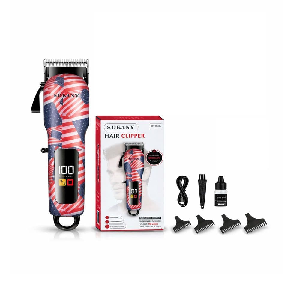 Sokany Digital Hair Shaver Machine 8 Watt - Multi Color - SK-16069