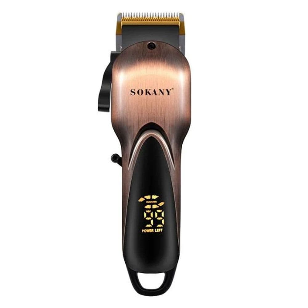Sokany Digital Hair Shaver Machine 8 Watt - Brown - SK9997