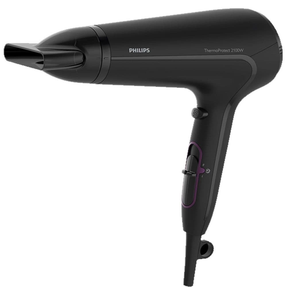 Philips Hair Dryer 2100 Watt - 3 Heat Settings - 6 Speeds - Black - HP8230