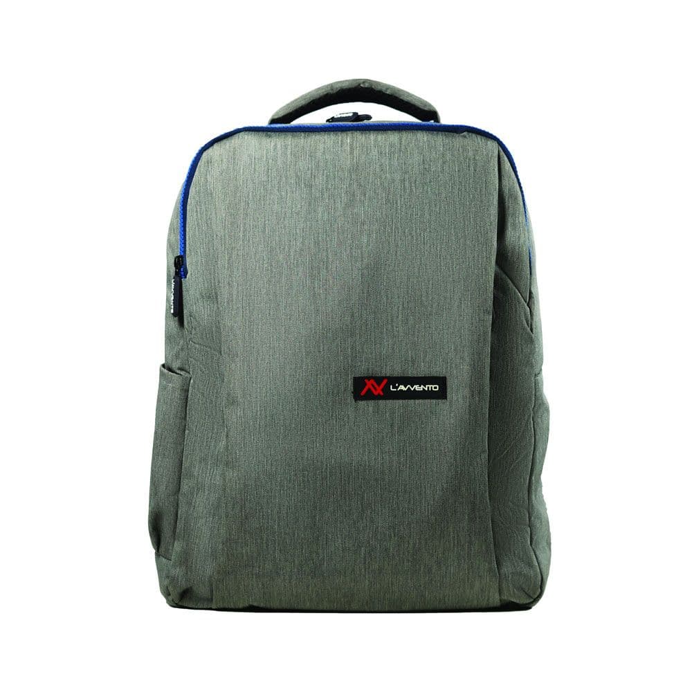 L'avvento (BG728) Laptop Backpack, Made by High Quality Material with Zipper Puller fits up to 15.6" with USB Power Socket - Gray
