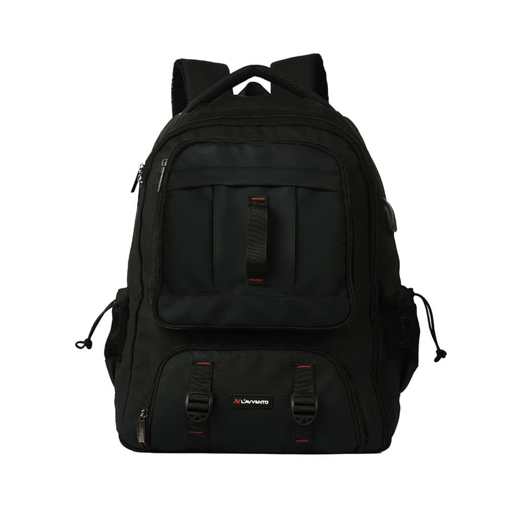 L'AVVENTO (BG841) Laptop Travel Backpack fits up to 15.6" - Black