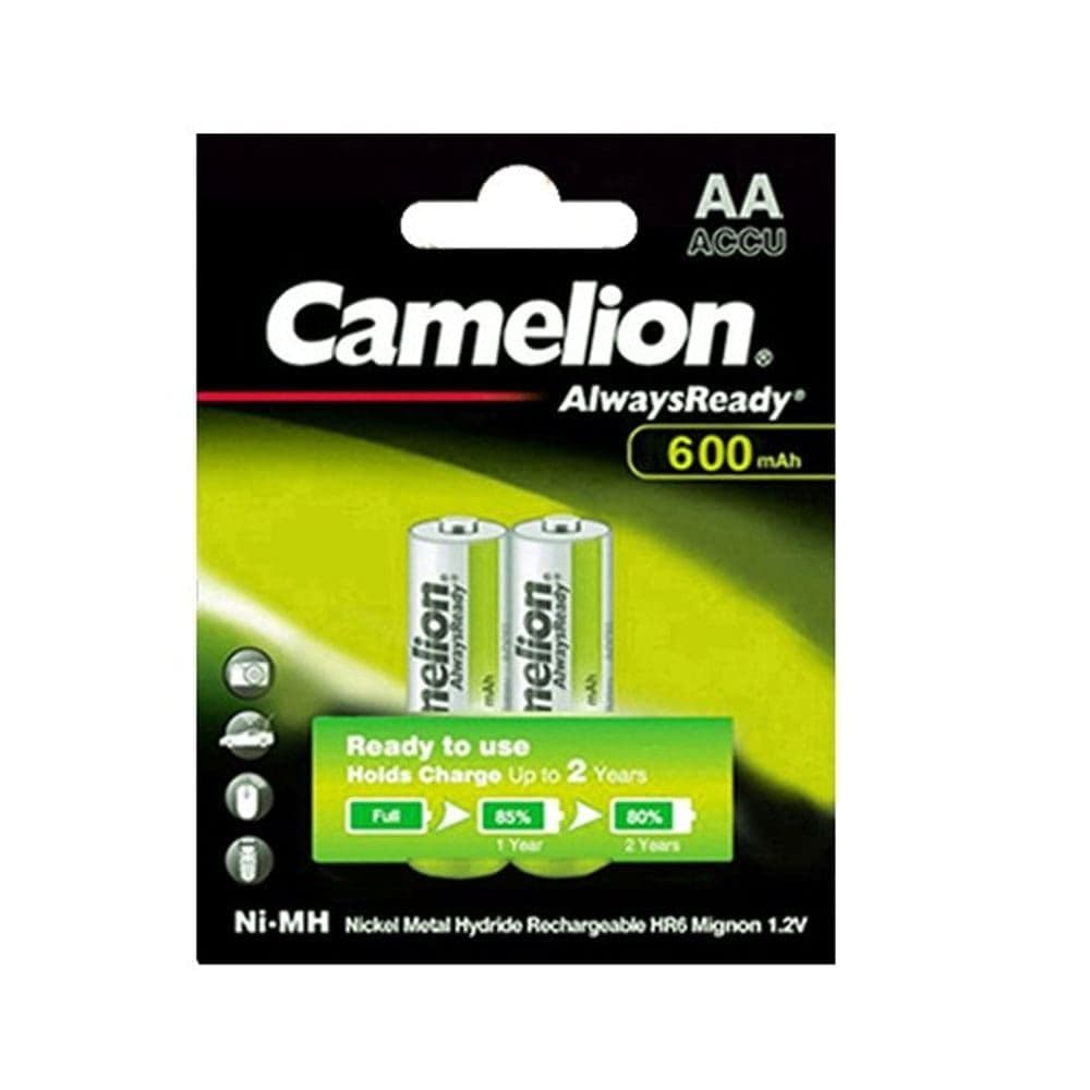 Camelion Battery 600mAh AA Always Ready NH-AA600AR BP2
