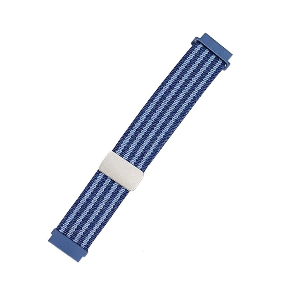 Nylon Trail Loop Strap For 22mm Watches With Magnetic Folding Buckle For Huawei / Xiaomi / Amazfit / Chinese watches - Blue