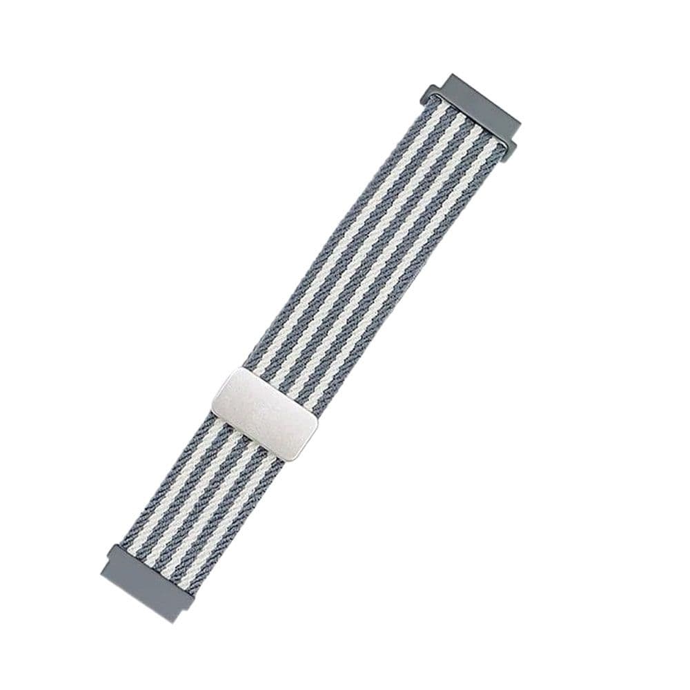 Nylon Trail Loop Strap For 22mm Watches With Magnetic Folding Buckle For Huawei / Xiaomi / Amazfit / Chinese watches - Grey