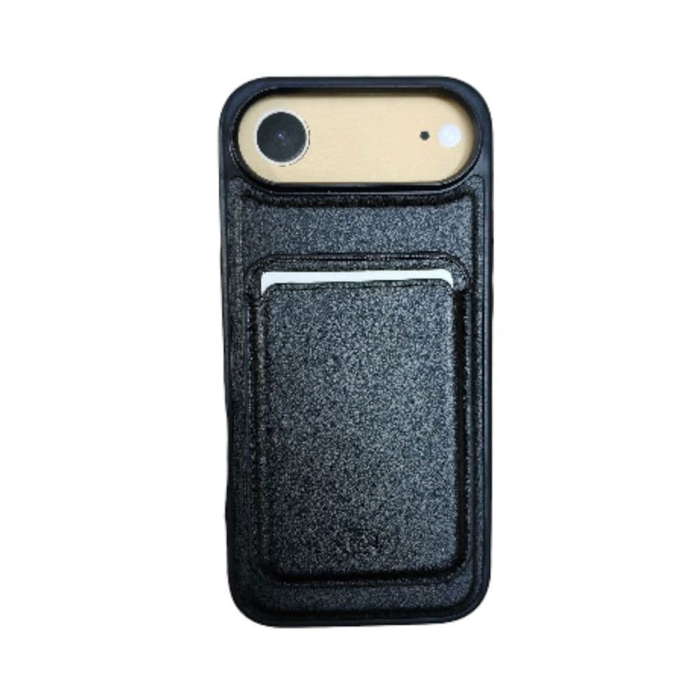 HDD Leather Cover For iPhone 17 Air With Pocket And Magsafe - Black
