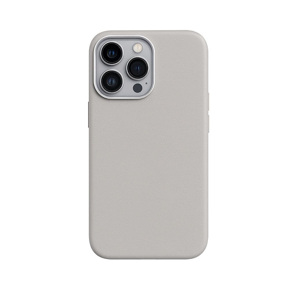 HDD Dividing Leather Cover For iPhone 15 Pro Max With Magsafe - Titanium