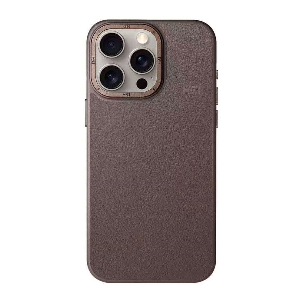 HDD Leather Cover for iPhone 15 Pro Max with Magsafe - Titanium
