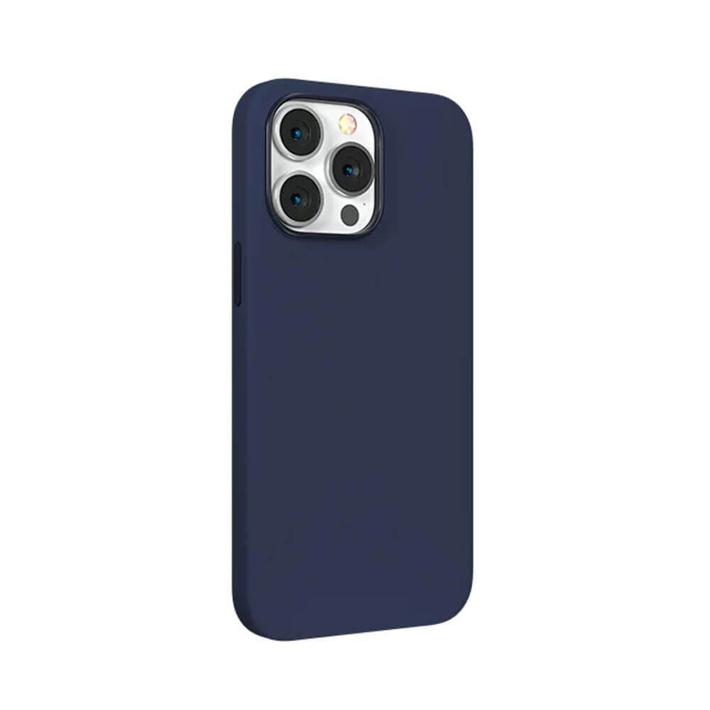 Devia Back Cover for iPhone 14 / 13 Nature Series Silicone Magnetic Case (6.1) - Navy Blue