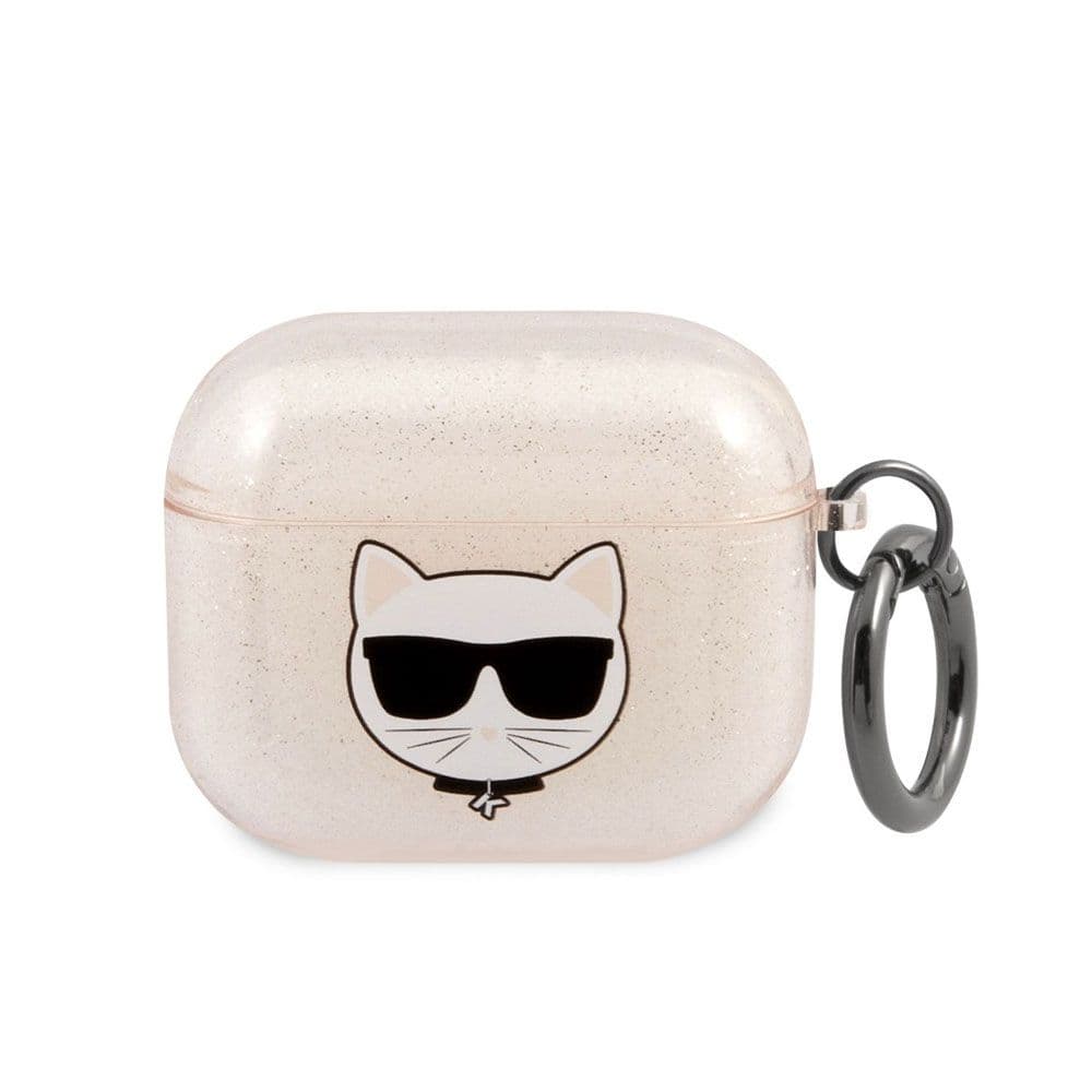 Karl Lagerfeld Cover Glitter Choupette For AirPods 3 - Gold