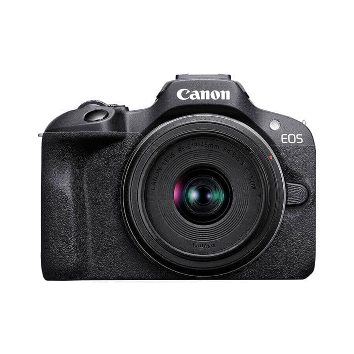 Canon Digital Camera EOS R100 - Black + RFS 18-45 S EU26 Lens