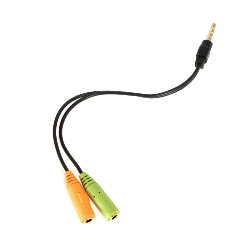 2B ( CV198 ) Converter audioÂ  from smart phone 3.5 mm socketÂ  to two socket PC ( Mic + Headphone )