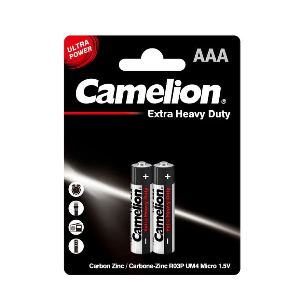 Camelion EHD Black AAA R03P-BP2K 2pc Card