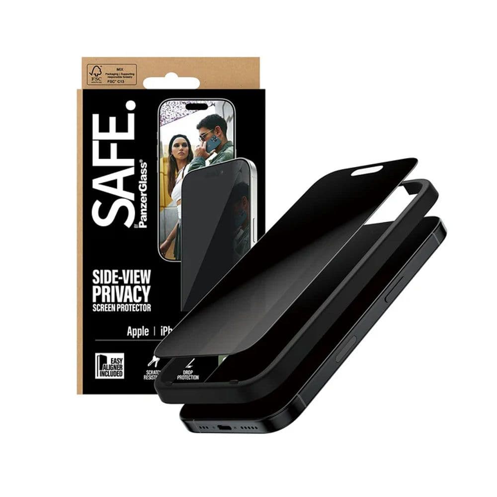 PanzerGlass® Privacy Screen Protector SAFE For iPhone 17 Air | Ultra-Wide Fit With Easy Aligner - Black