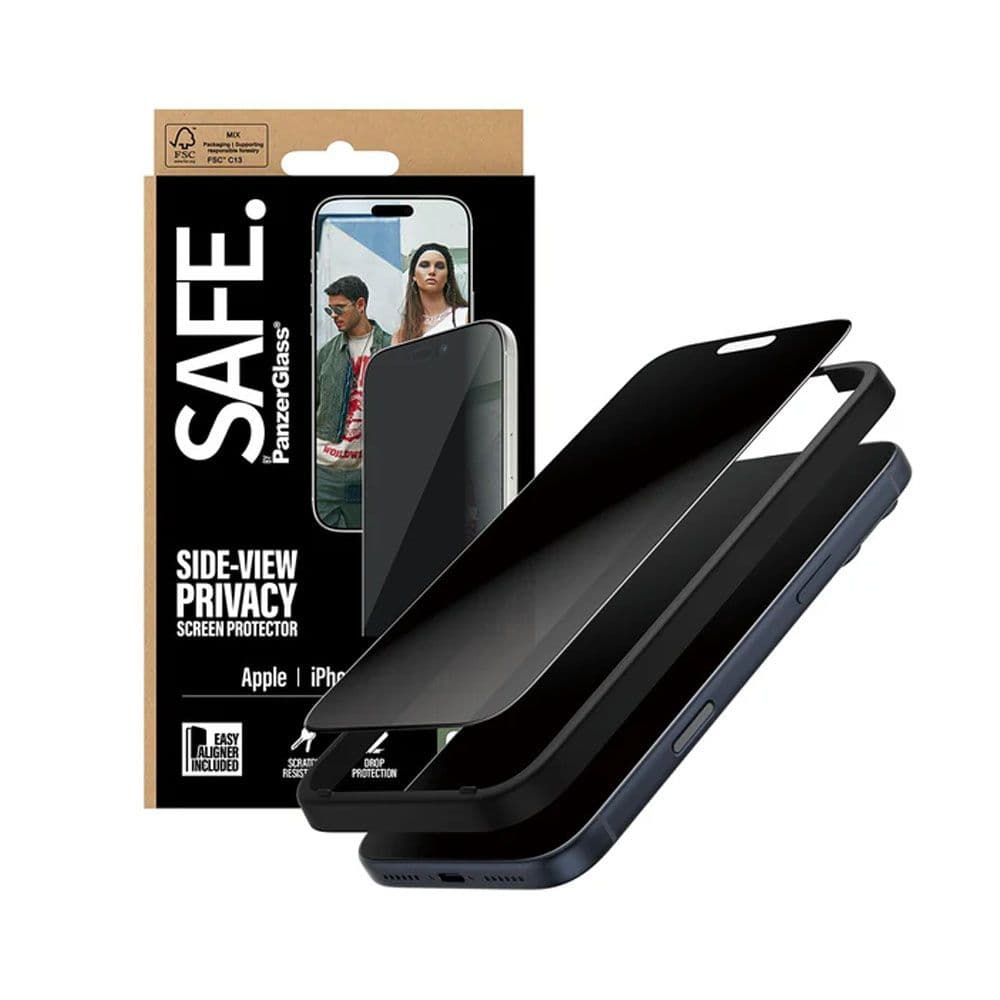 PanzerGlass® Privacy Screen Protector SAFE For iPhone 17 Pro Max | Ultra-Wide Fit With Easy Aligner - Black