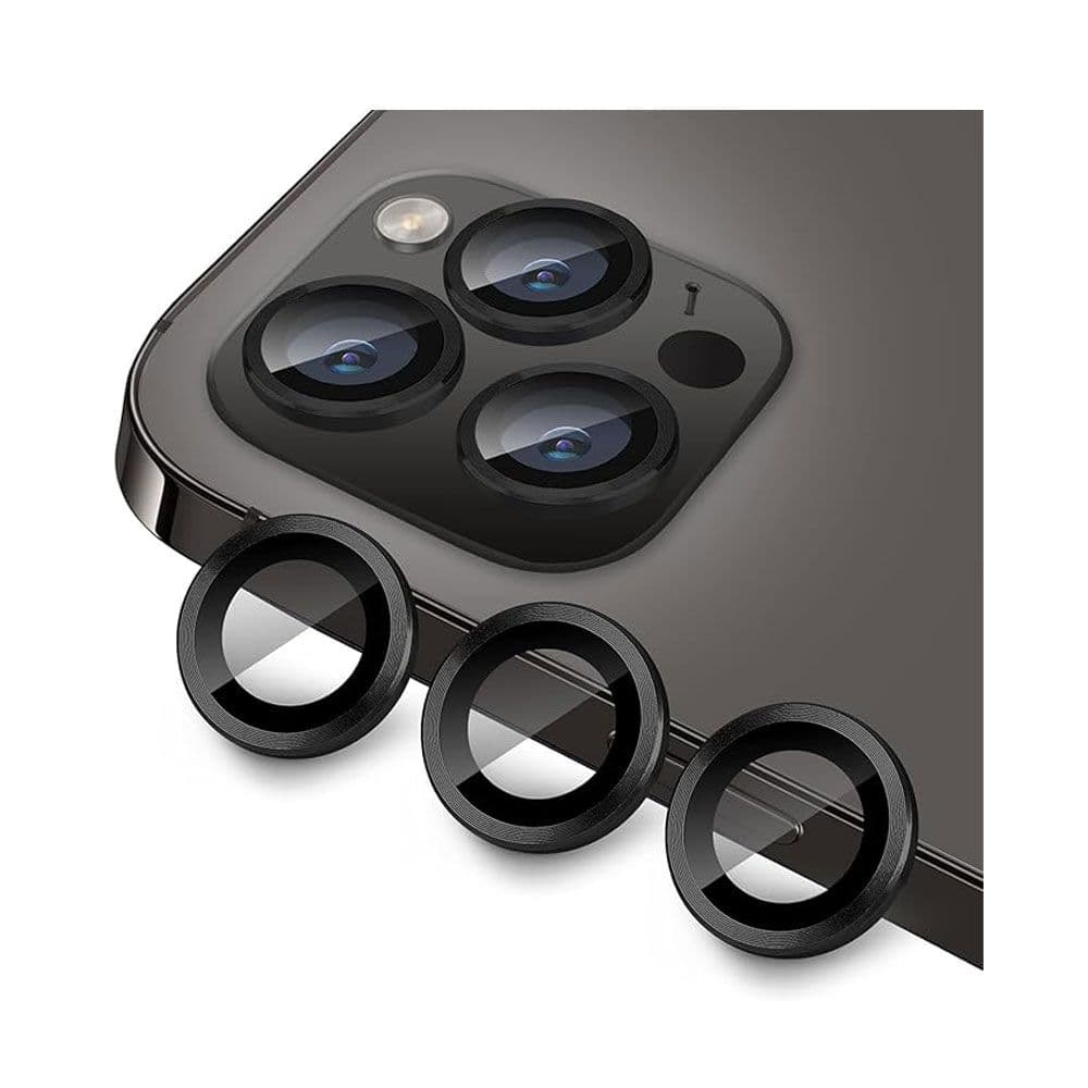 Devia Peak Series Lens Protector (CD Process)(3PCS) For iPhone 13 Pro &13 Pro Max - Graphite