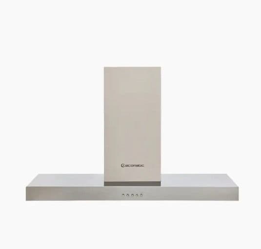 Ecomatic T Kitchen Hood 90 Cm With 1000m³/h Suction Power - Silver - H910TB