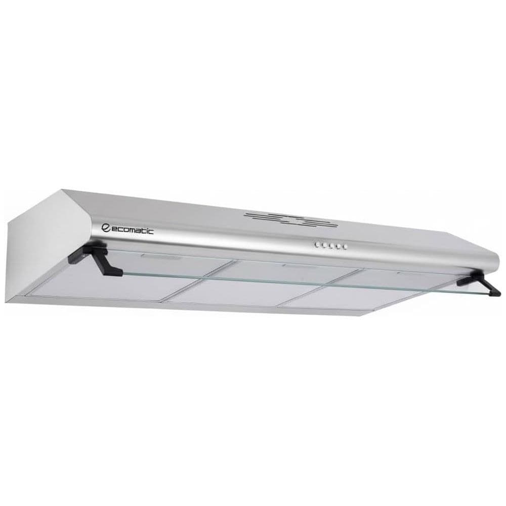 Ecomatic Built In Kitchen Hood 90 Cm - 2 Motors With 650 m³/h Suction Power - Stainless Steel - H96NCF