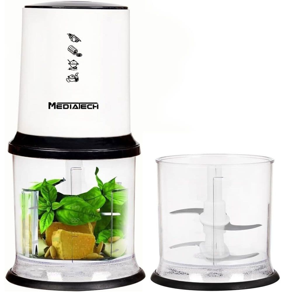 MediaTech Mini Chopper, 500ml - 500 Watt - White - MT-3001