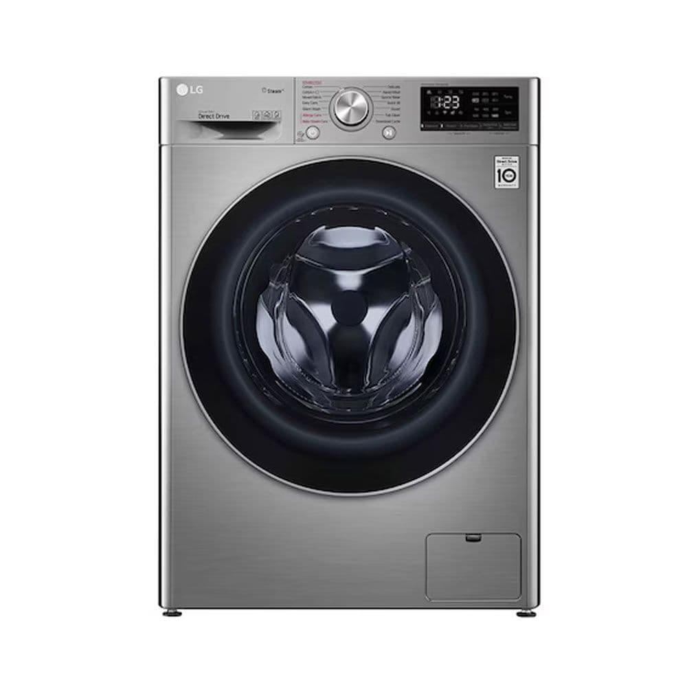 LG Washing Machine 8kg 1400 Rpm 6 Motions Steam - Silver – F4R5TYG2T