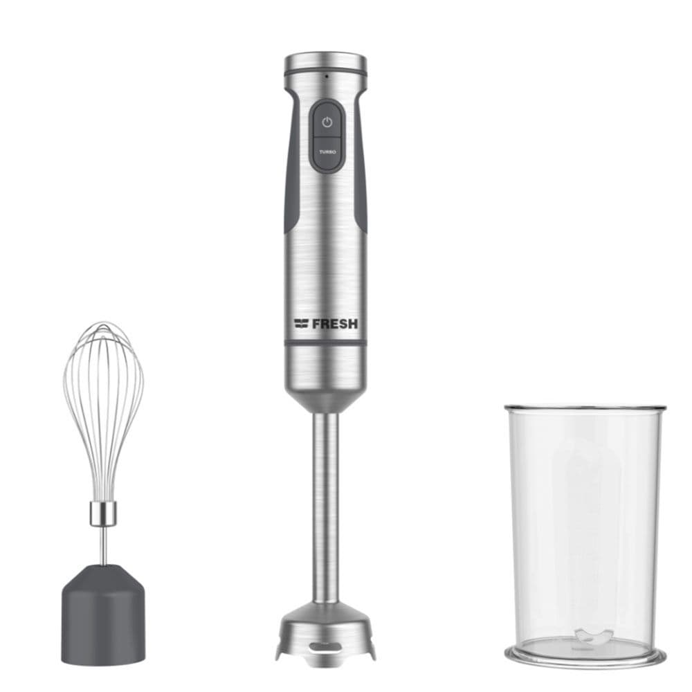 Fresh Hand Blender 1500 Watt - 600 ml Plastic Cup - Grey -500020196