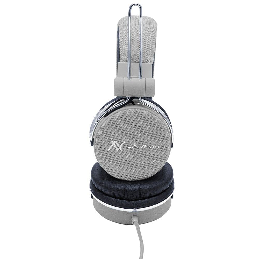 L'AVVENTO (HP06A) Headphone Stereo Golden Plug With 40mm Speaker Driver - 1.5M - Gray