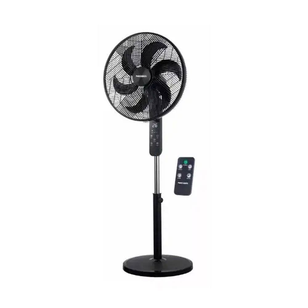 MediaTech Stand Fan 18" - 6 Plades With Remote Control - Black - MTSF46R