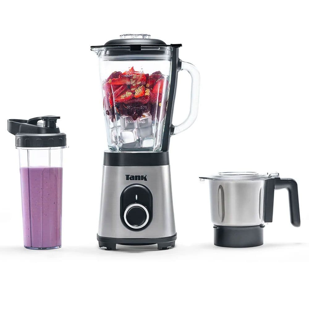 Tank Super Blender Gl Glass Capacity 500 ml Ss Grinder 800 W - Stainless Steel - Yb-S62K Gr