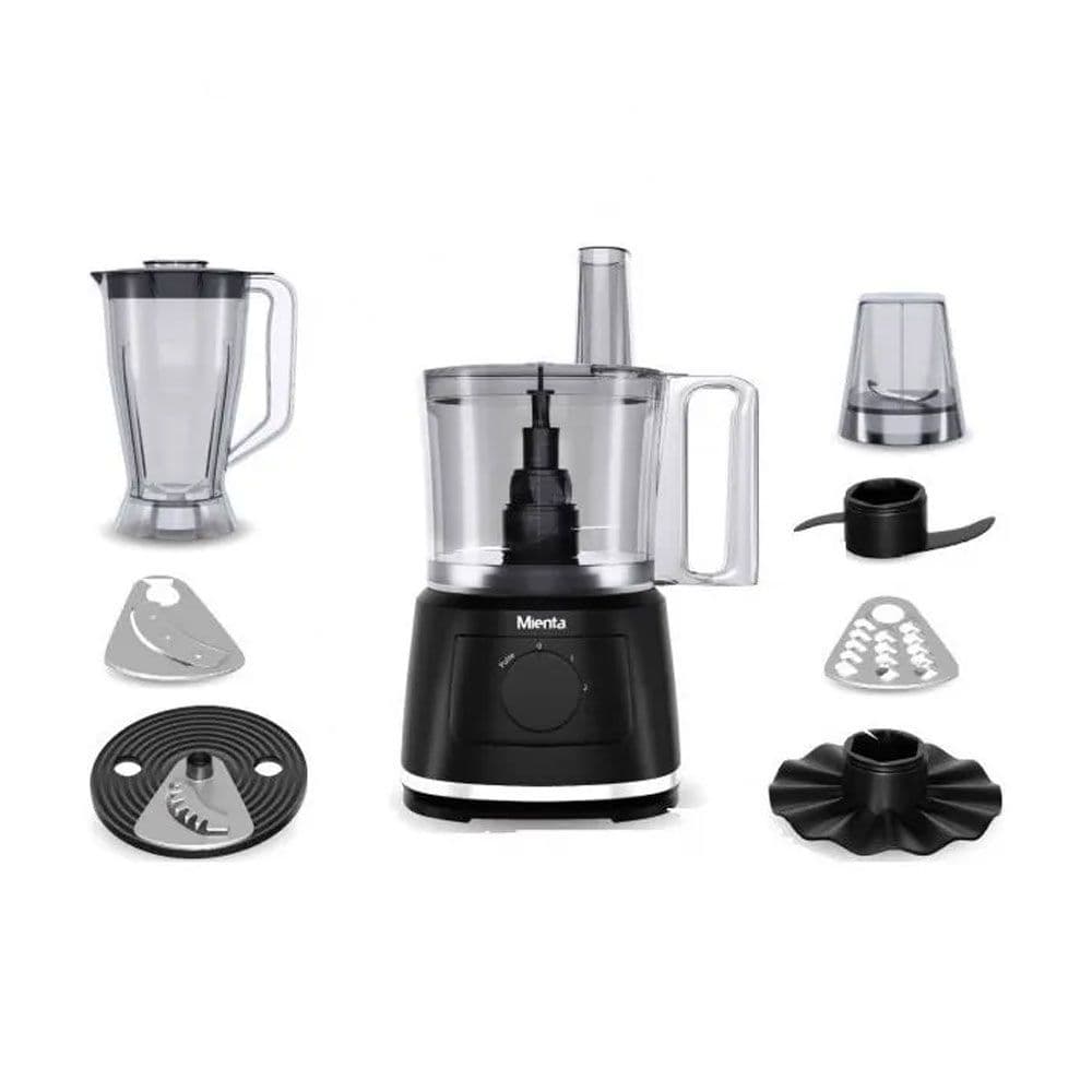 Mienta Food Processor 28-function 1000 W - 2.5 L Chopper - 2 L Blender - Black - FP141535A