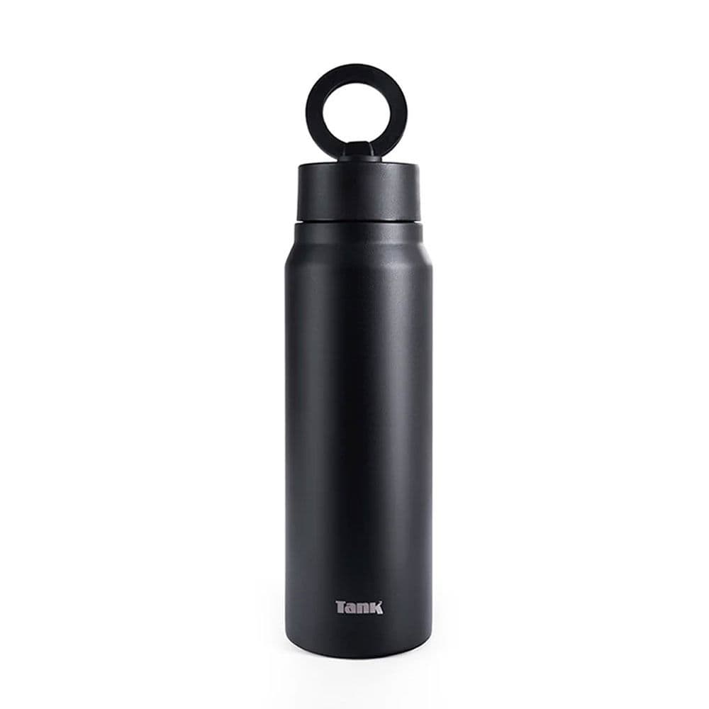 Tank Magnet Stainless Steel Bottle 1000 ML Thermally Insulated BPA-free And leak-proof - Black