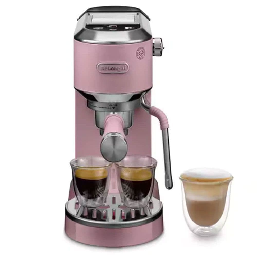 De'Longhi Dedica Duo Espresso Machine with Cold Brew 1 Liter - 1450 Watt -  Rosé - EC890.PK