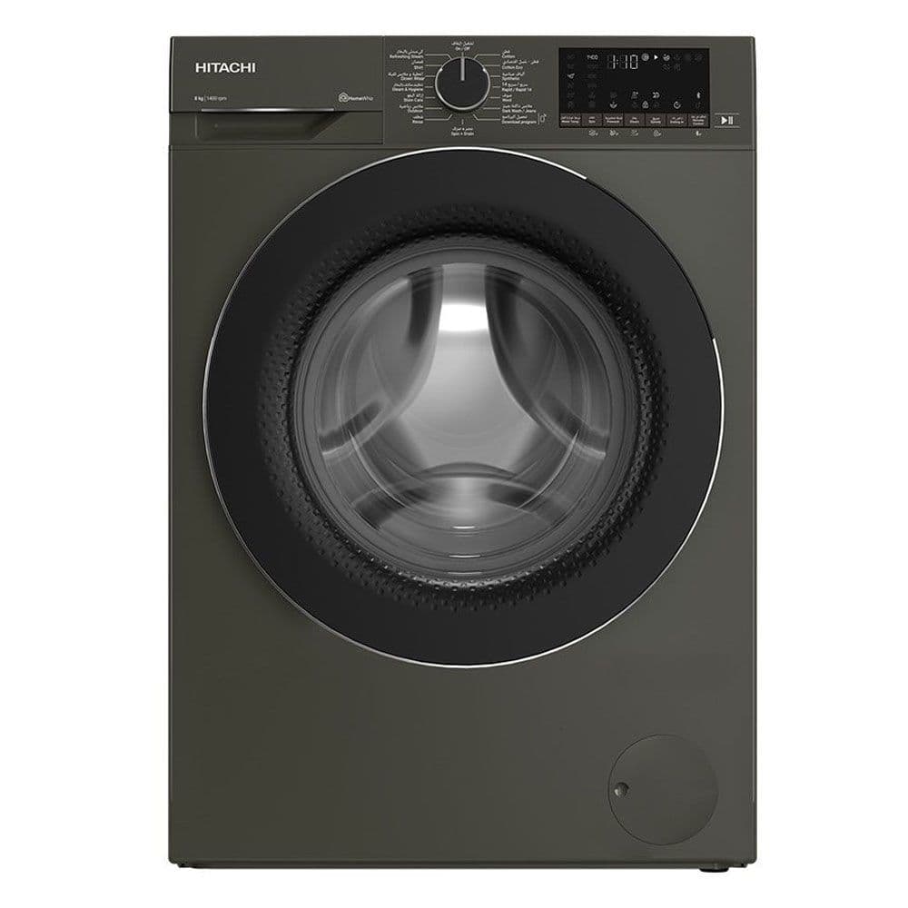 Hitachi Fully Automatic Washing Machine 8 KG  Inverter Pump - Grey- BD-80YFVEM
