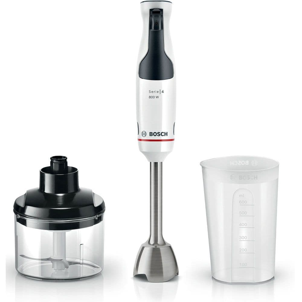 Bosch Hand blender Series 4 Ergo Master Multifunction  800 Watt - 600 ml -  Black *Gray - MSM4W420