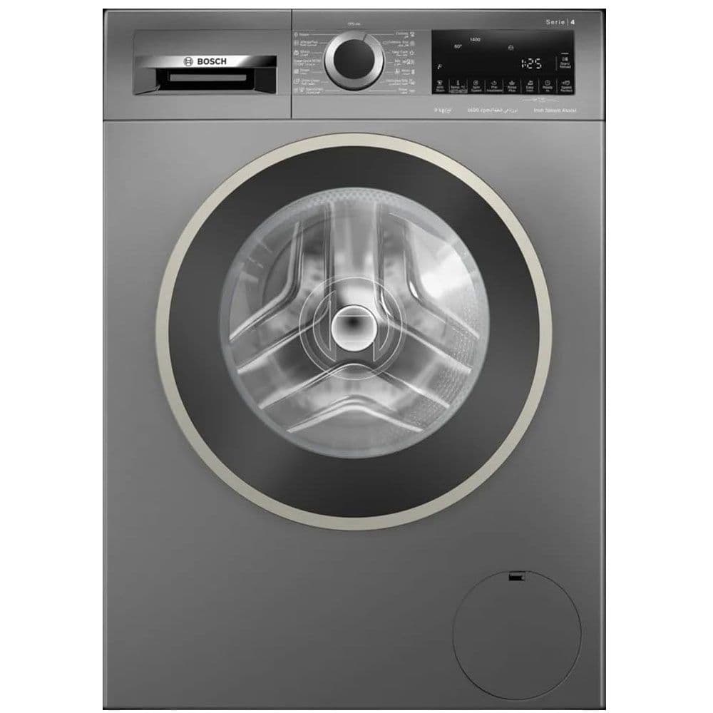 Bosch Series 4 Washing Machine 9kg - Front Loading - Full Automatic - 1400 RPM - Silver - WGA244ZREG