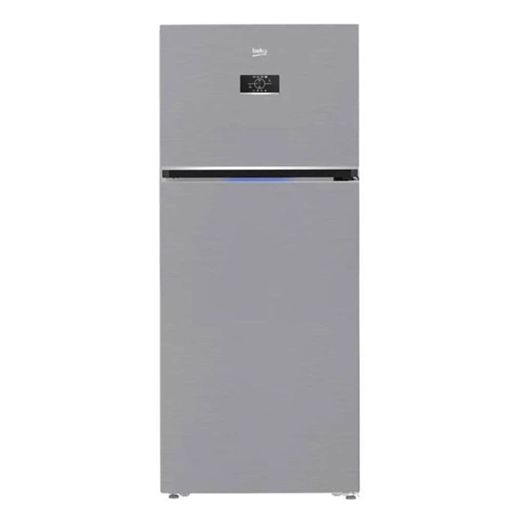 Beko Freestanding Refrigerator No Frost - 2 Doors - 590 Litres - Inverter Motor - Silver - B3RDNE590ZXB
