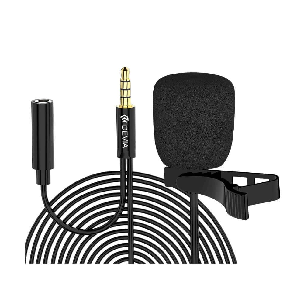 Devia EM063 Smart series wired Microphone 3.5mm - 1.5M - Black