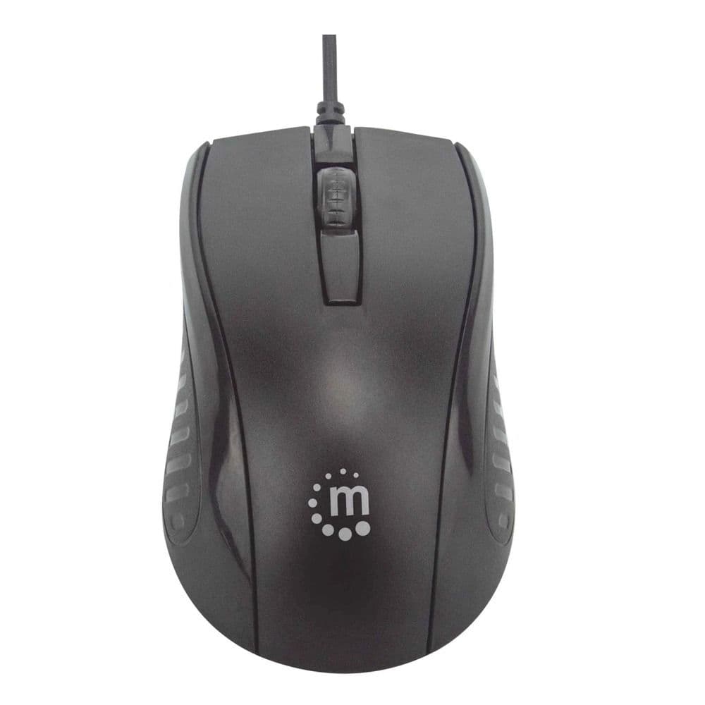 Manhattan Wired Optical Mouse USB - 179331 - Black
