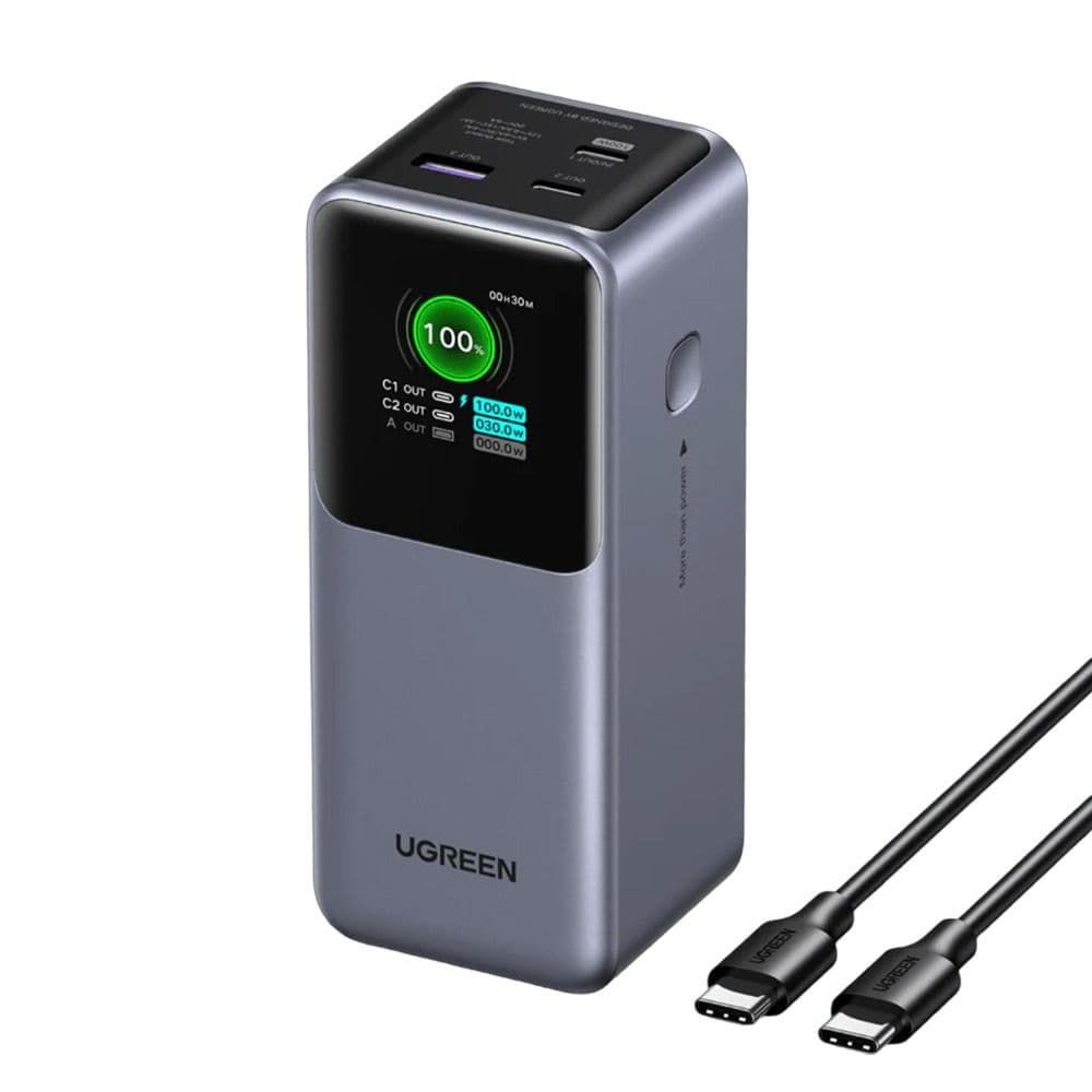 UGREEN Power Bank 20000mAh 130W Fast Charging - Gray
