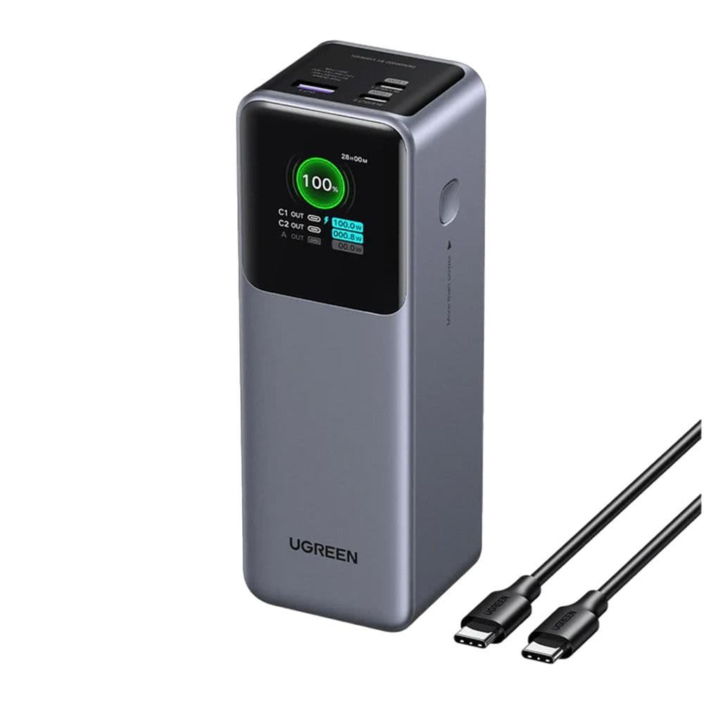 UGREEN Power Bank 25000mAh 200W With Smart Digital Display - Gray
