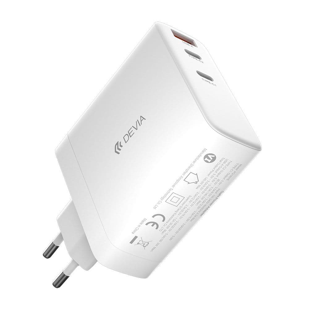 Devia Extreme Speed Series PD 140W 2C+A Gan Charger EU - White