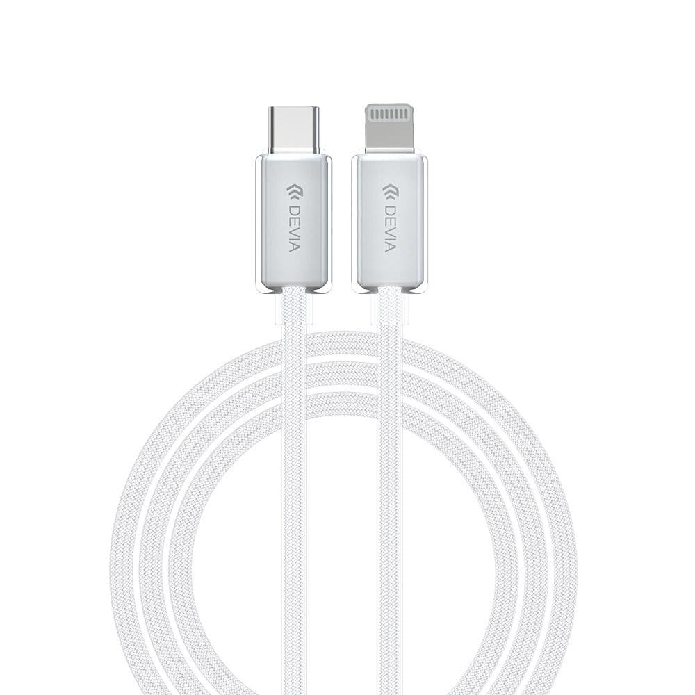 DEVIA EC654 Star Series Cable from USB-C to Lightning PD 27W 3A - 1.5M - White 