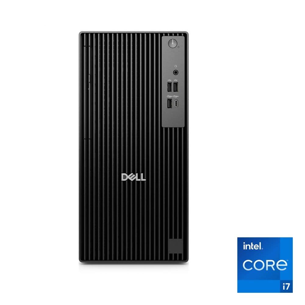 Dell Pro Tower QCT1250 - Intel® Core™ i7-14700 - 8GB - 512GB SSD - Intel® Graphics - Ubuntu - Mouse+Keyboard - D6ZQCF4 - Black