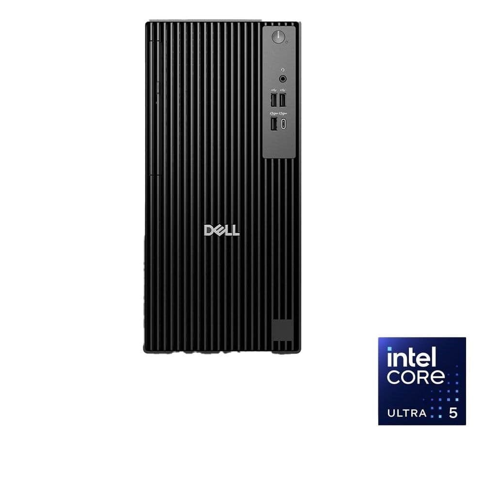 Dell Pro Tower QCT1250 - Intel Ultra 5-235 - 8GB - 512GB SSD - Intel® Graphics - Ubuntu - Mouse+Keyboard - 11PJ9F4 - Black