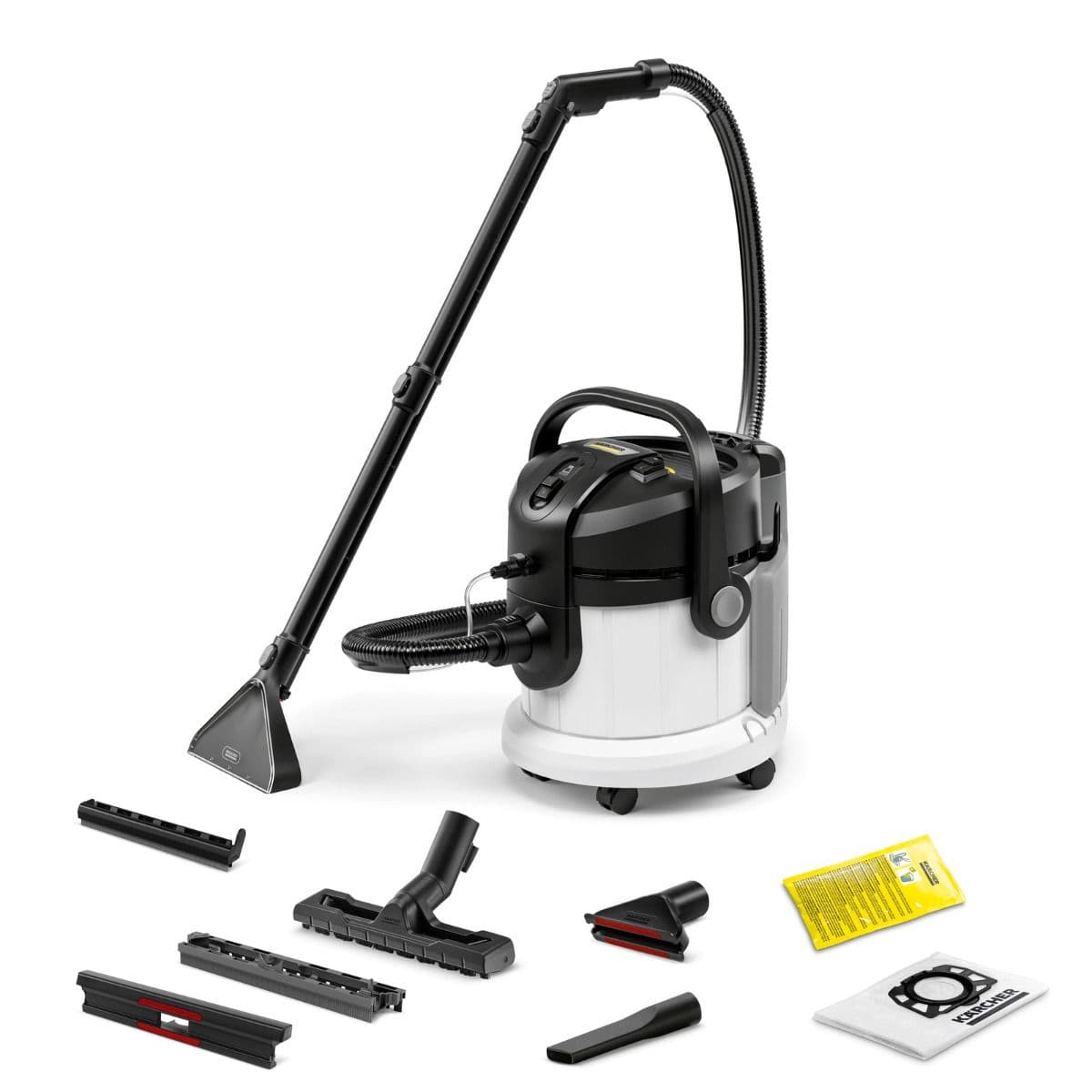 Karcher Carpet and Upholstery Washing And Drying Machine 1000 Watt - Cable 6 M - White - E4 PLUS