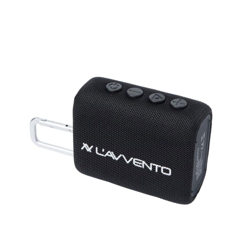 L'AVVENTO (SP31B) Waterproof Speaker IPX7 5.5W 1500mAh TWS Voice Assistance Metal Carabiner - Black 
