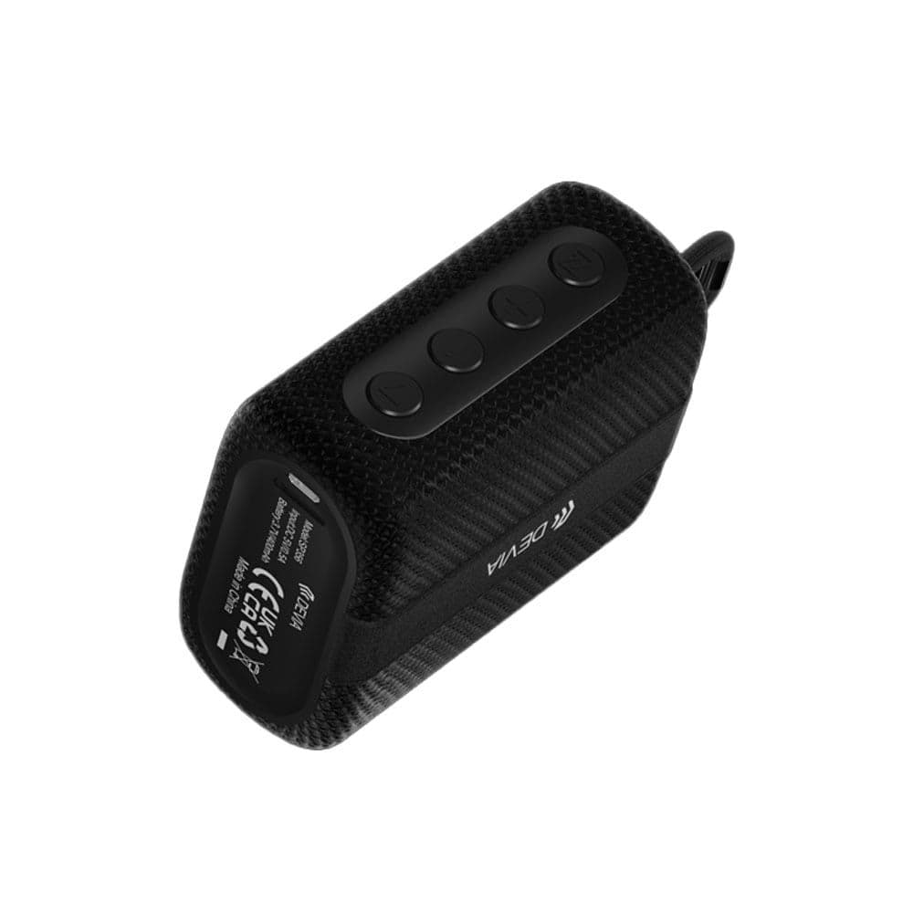 Devia EM052 Kintone Series Lanyard Speaker 3W Bluetooth Call TF Card Playback Battery 300mAh - Black